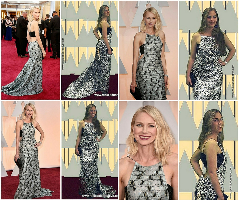 Vestido Oscar Naomi Watts Reciclado Creativo