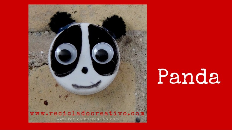 Oso Panda Manualidad para niños y reciclaje