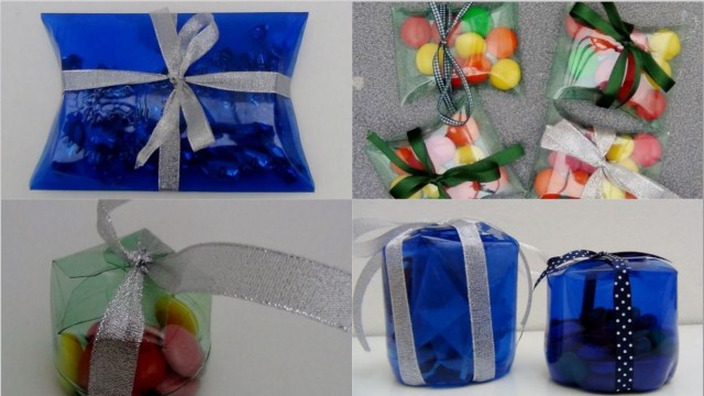 Cajas de regalo, bomboneras o dulceros realizados reciclando ...