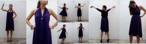 Cómo hacer un vestido sin dar una sola puntada. How to make a dress without sewing - Rosa Montesa