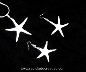 Estrellas de mar convertidas en joyas de bisutería