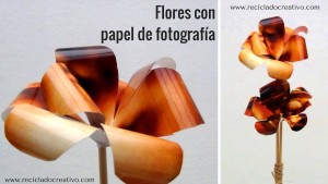 Flores con papel de fotografía. Gladiolos