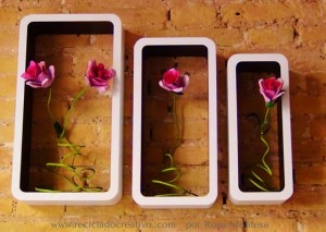 DIY Flores con hueveras de cartón