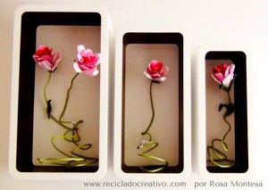 DIY Flores con hueveras de cartón