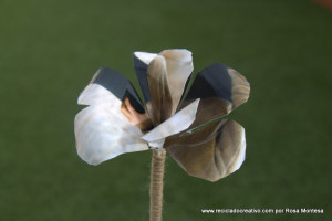 Flores con papel de fotografía. Gladiolos
