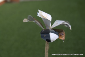 Flores con papel de fotografía. Gladiolos