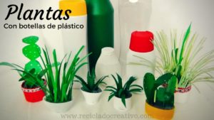 DIY Manualidades miniaturas plantas con botellas de plástico