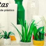 DIY Manualidades miniaturas plantas con botellas de plástico