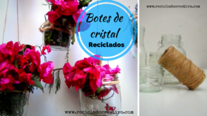 Botes frascos reutilizados