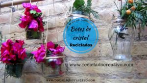 Botes frascos reutilizados