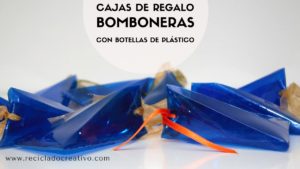 Bomboneras - cajas de regalo - con botellas de plástico