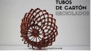 Tubos de cartón de rollos de papel de cocina reciclados