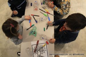 Taller para niños. Peces con botellas de plástico