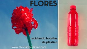 Flores reciclando botellas de plástico por Rosa Montesa