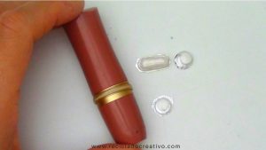 Pintalabios contenedor reutilizado