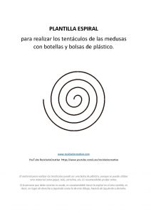 Espiral para hacer tentáculos de medusas