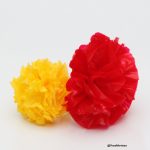 Flores claveles - bolsas plásticas recicladas