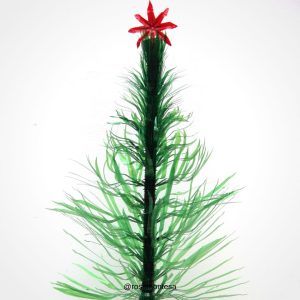 Árbol de Navidad con botellas de plástico