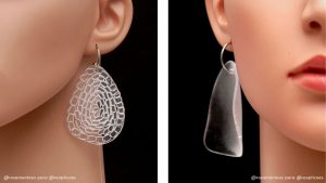 Pendientes reciclando cristales de gafas