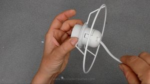 Lámpara reciclando plástico de bolsas o embalaje. Estilo nórdico Ikea Onda