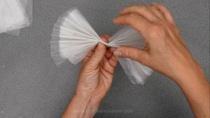 Lámpara reciclando plástico de bolsas o embalaje. Estilo nórdico Ikea Onda