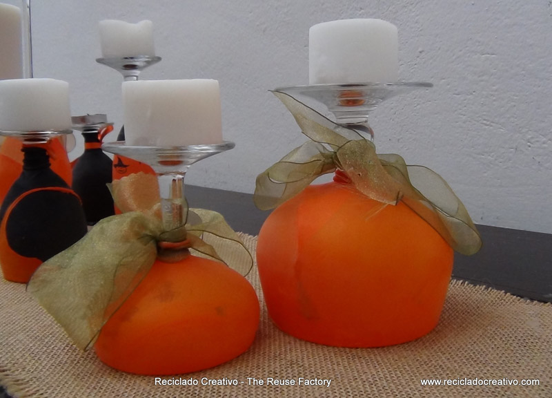 Halloween Inspiration and Ideas ¿Copas de vino, portavelas o candelabros? - Wine Glasses or Candleholders?