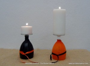 Halloween Inspiration and Ideas ¿Copas de vino, portavelas o candelabros? - Wine Glasses or Candleholders? We love to reuse objects. #Halloween, #reutilización, #decoración, #ninyos, #manualidades, #reciclado, #creativo, #recicladocreativo, #TheReuseFactory, #The Reuse Factory, #Reciclado Creativo, #recycling, #upcycling, #reuse, #reusing, #reciclaje, #reutilizar, #creative, #handcrafts, #handmade, #diy, #howto, #riciclo, #craft, #crafts, #tutorial, #pumpkins, #globos, #balloons, #caramelos, #chuches, #divertido, #gratis, #Do it Yourself, #smashing pumpkins, #free, #making