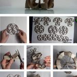 Infografía cómo hacer un florero con rollos de papel higienico
