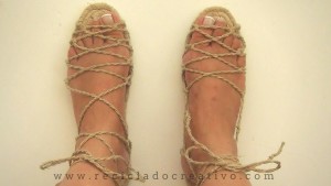 DIY una suela de alpargata y más de 20 combinaciones de sandalias