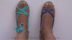 DIY una suela de alpargata y más de 20 combinaciones de sandalias