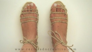 DIY una suela de alpargata y más de 20 combinaciones de sandalias