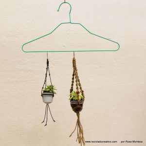 Cápsulas de café recicladas en maceteros decorativos