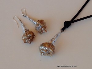 Caracolas de mar convertidas en colgantes para collares - Seashell as a pendant necklace