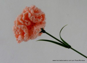 Claveles de ganchillo - Flores de crochet