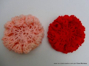 Claveles de ganchillo - Flores de crochet