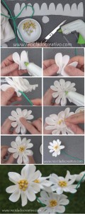 Cómo hacer una margarita con fieltro