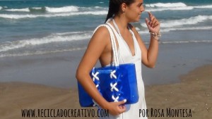 Bolso Capazo Playa Marinero con botellas de plástico recicladas