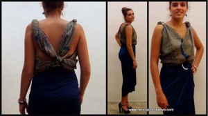 Cómo hacer una elegante blusa sin coser - Blouse stitch free