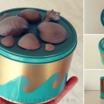 DIY cajas de galletas recicladas con estilo marinero