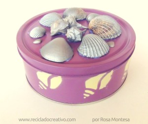 DIY cajas de galletas recicladas con estilo marinero