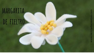 DIY Margaritas hechas con retales de fieltro
