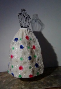 Falda Traje de Valenciana #ecofallera con botellas de plástico