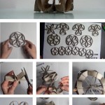 Cómo hacer un florero con rollos de cartón de papel higiénico