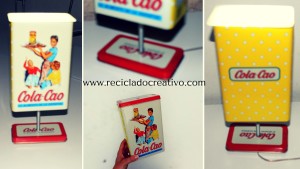 Lámpara DIY con una caja de hojalata de ColaCao