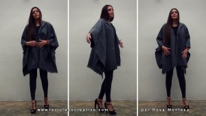 DIY Abrigo manta sin coser - Blanket coat no sew Por RecicladoCreativo.com