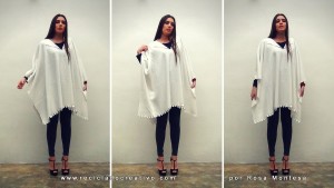 DIY Poncho Manta Sin coser a la Moda con una manta de Ikea Polarvide