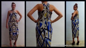 Còmo hacer un vestido con una pieza de tela y 3 bridas de plástico