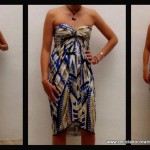 Cómo realizar un elegante vestido sin dar una sola puntada - stitch free dress