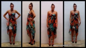 Cómo realizar un elegante vestido sin dar una sola puntada - stitch free dress